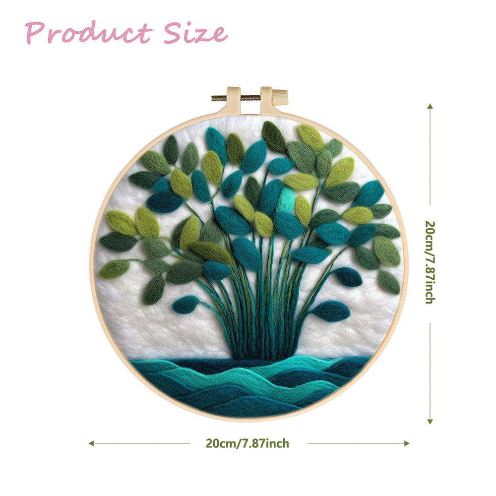 Plants Growing by the River Wool Needle Felting Painting Kit