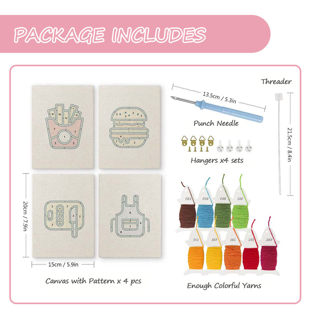 Desk Art Tools Mini Punch Needle Kit (4pcs)