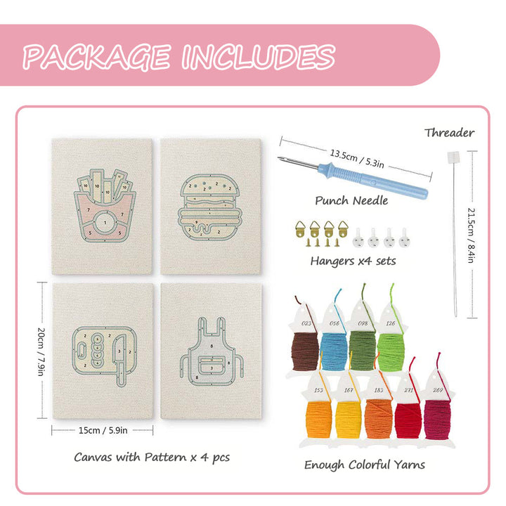 Desk Art Tools Mini Punch Needle Kit (4pcs)