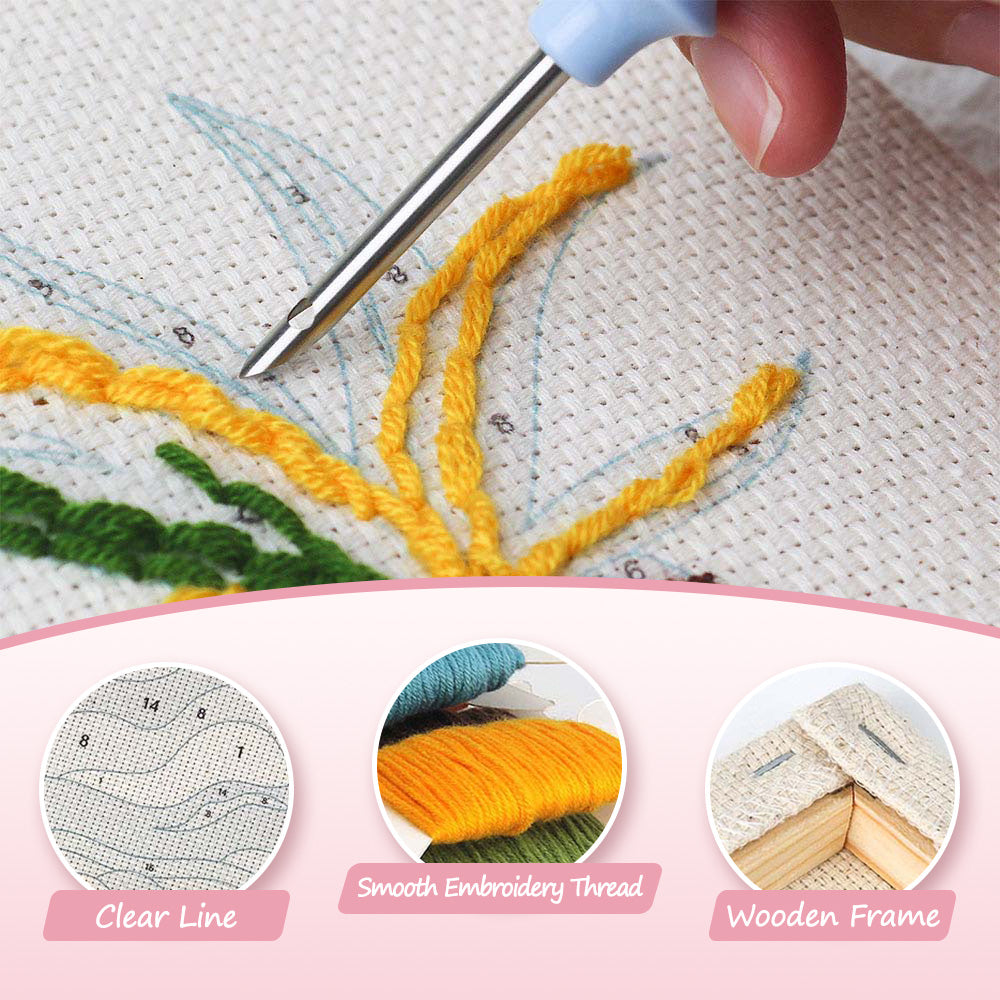Desk Art Tools Mini Punch Needle Kit (4pcs)
