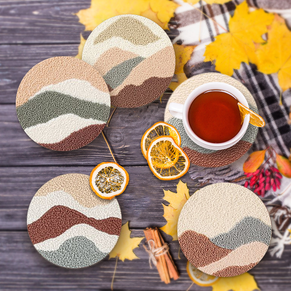 Punch Needle Coasters