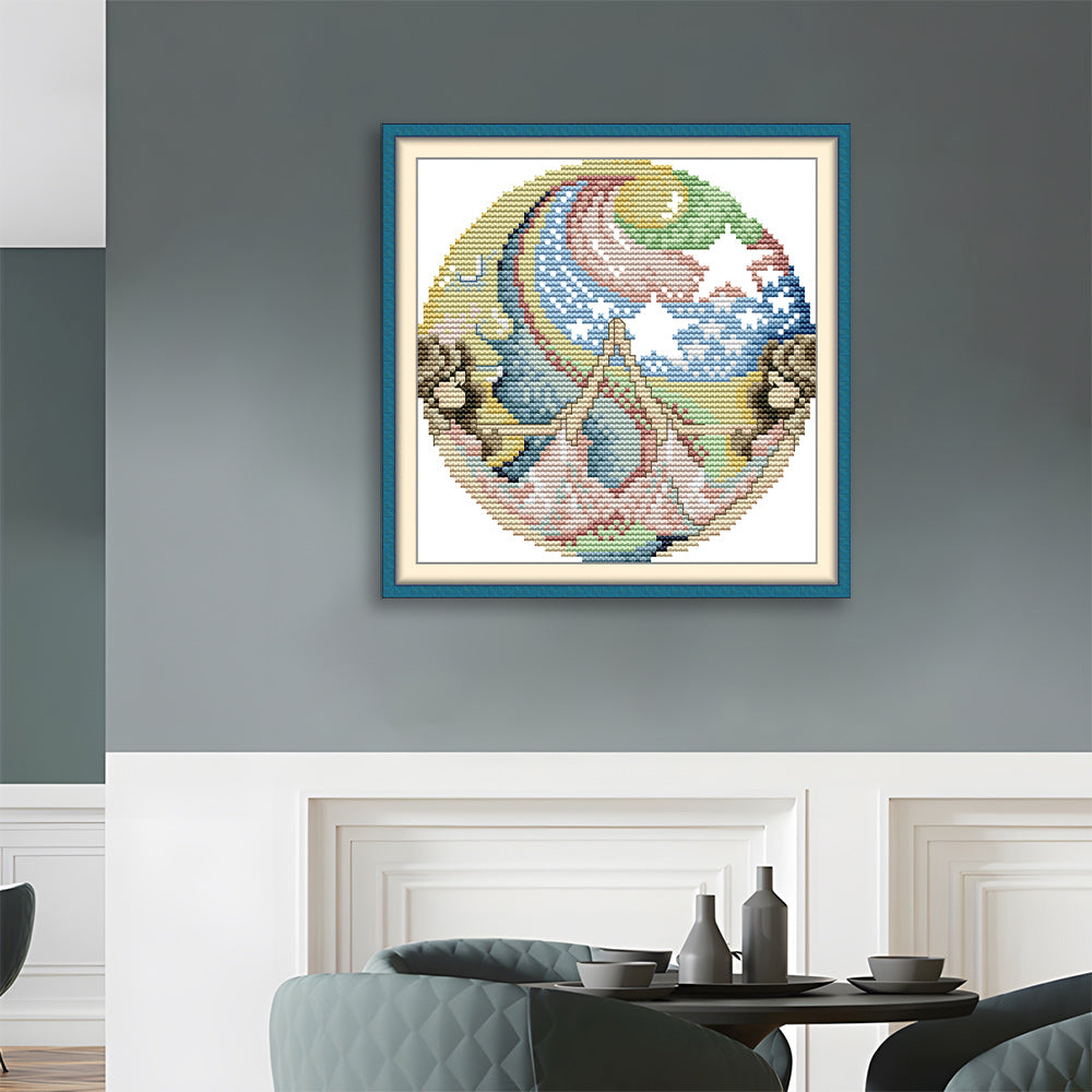 Embracing the Moon Cross Stitch Kits