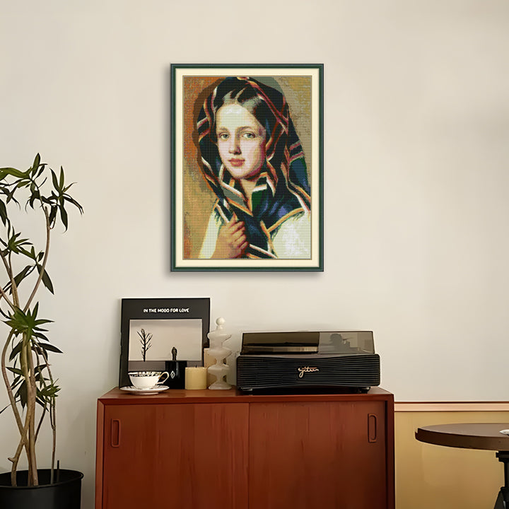 Hooded Girl Cross Stitch Kits