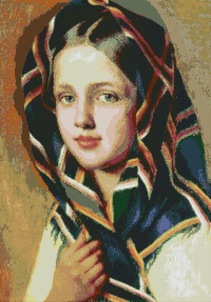 Hooded Girl Cross Stitch Kits