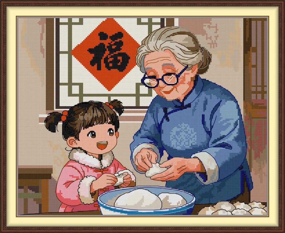 Learn to Make Dumplings Cross Stitch Kits