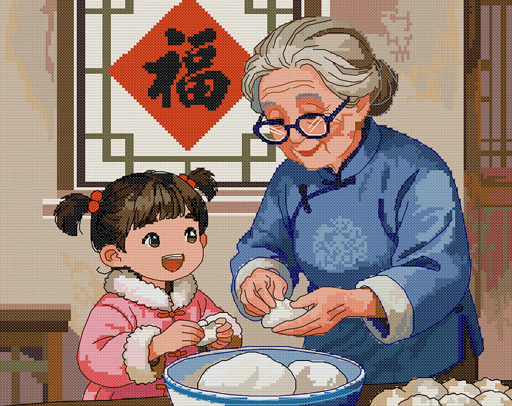 Learn to Make Dumplings Cross Stitch Kits