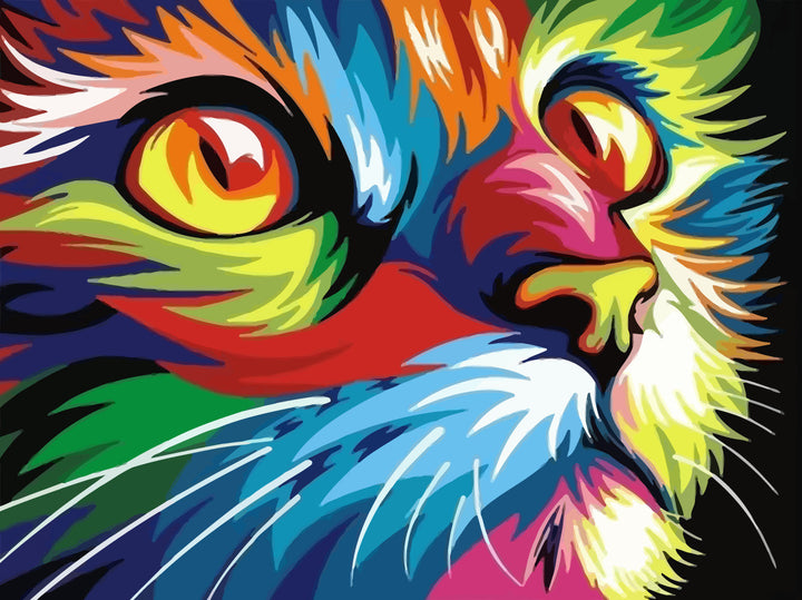 Colorful Cat Cross Stitch Kits