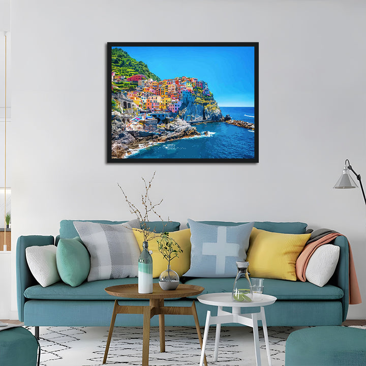 Manarola Town Cross Stitch Kits