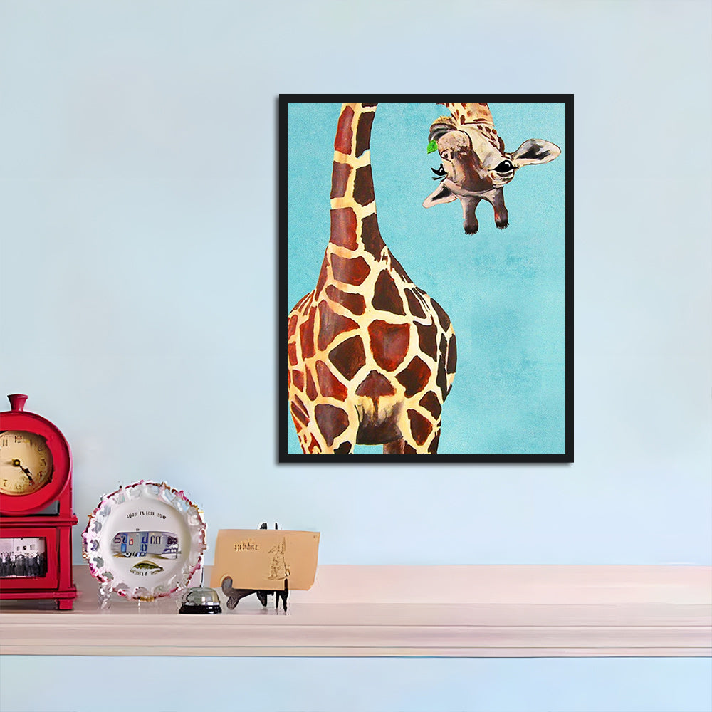 Giraffe with Tilted Head Cross Stitch Kits