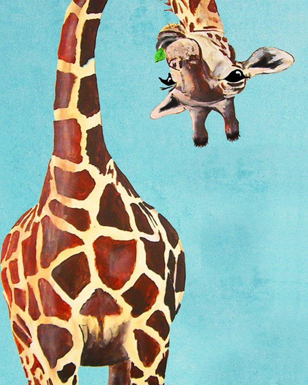 Giraffe with Tilted Head Cross Stitch Kits