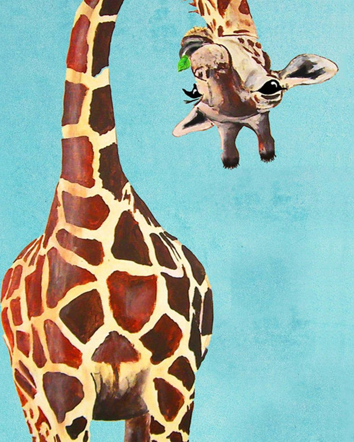 Giraffe with Tilted Head Cross Stitch Kits