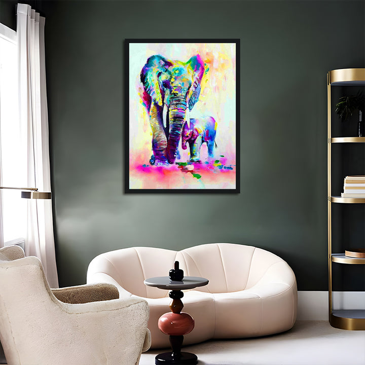 Elephant Mother and Child Cross Stitch Kits