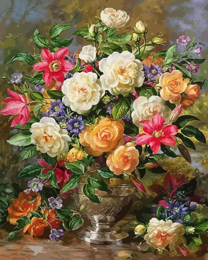 Blooming Flowers Cross Stitch Kits