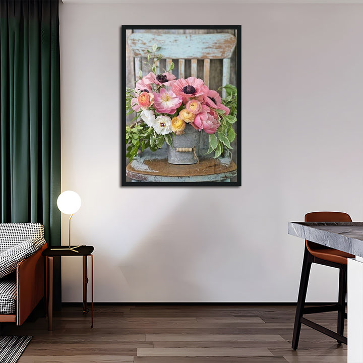Flowers in Bucket Cross Stitch Kits