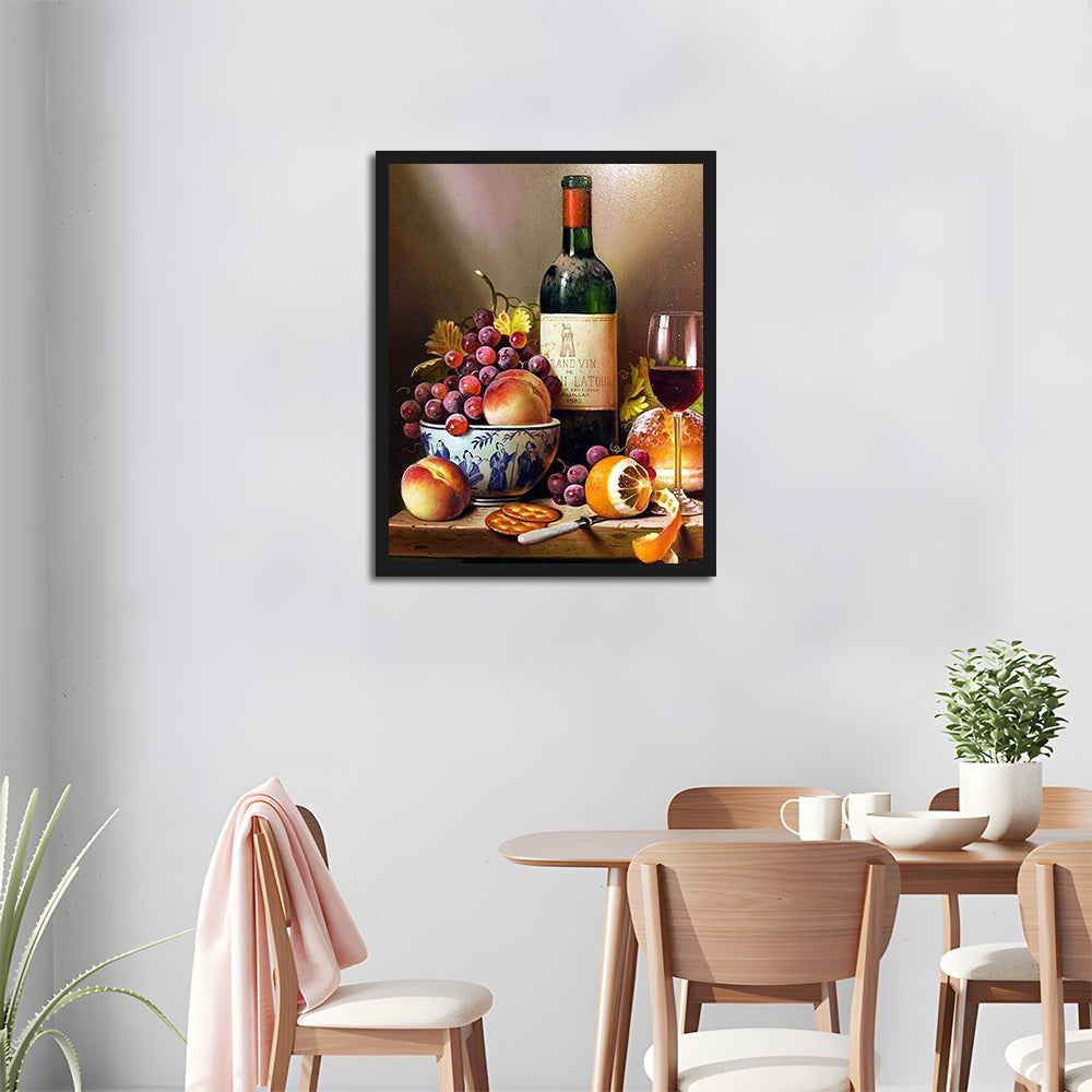 Wine and Fruit Cross Stitch Kits