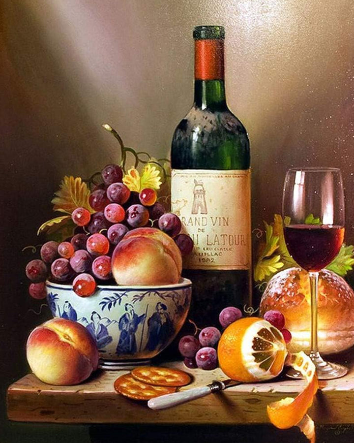 Wine and Fruit Cross Stitch Kits