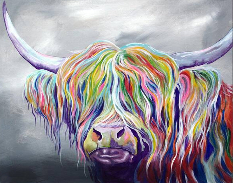 Colored Yak Cross Stitch Kits