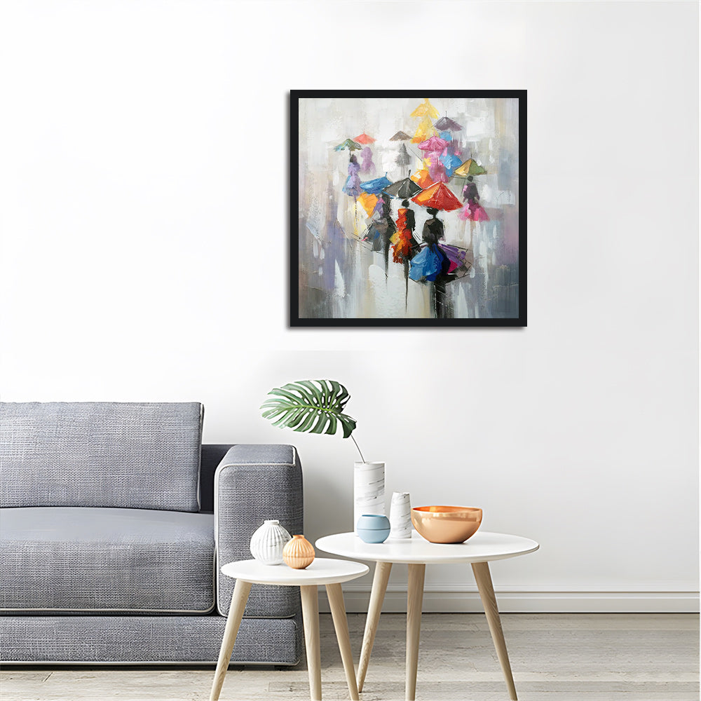 Beautiful Figure under the Umbrella Cross Stitch Kits