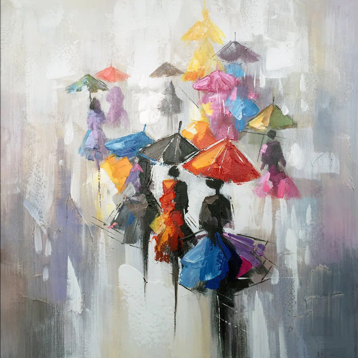 Beautiful Figure under the Umbrella Cross Stitch Kits