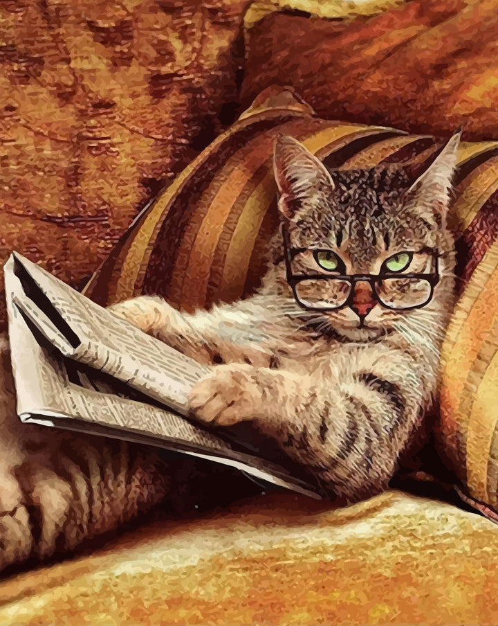 Learned Cat Cross Stitch Kits