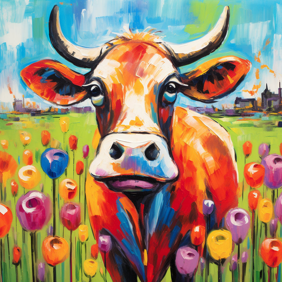 Cows in the Flower Cow Cross Stitch Kits