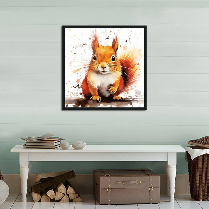 Watercolor Red Squirrel Cross Stitch Kits