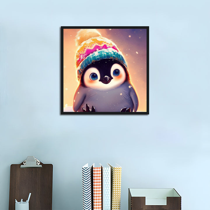 Little Penguin Wearing Winter Hat Cross Stitch Kits