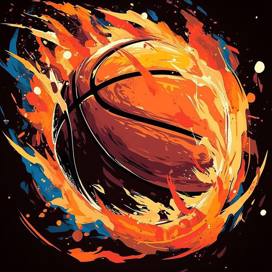Basketball Fire Cross Stitch Kits