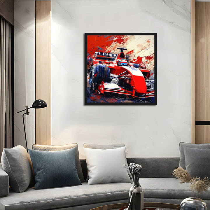Red Racing Car Cross Stitch Kits