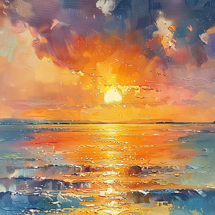 Golden Ocean Sunset Cross Stitch Kits