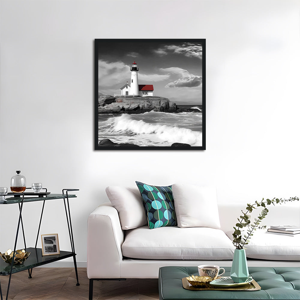 Lighthouse Cottage by the Sea Cross Stitch Kits