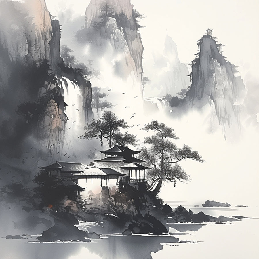 Ink Landscape Cross Stitch Kits
