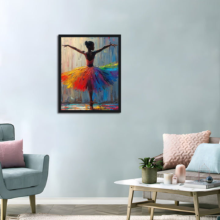 Oil Painting Ballet Girl Cross Stitch Kits