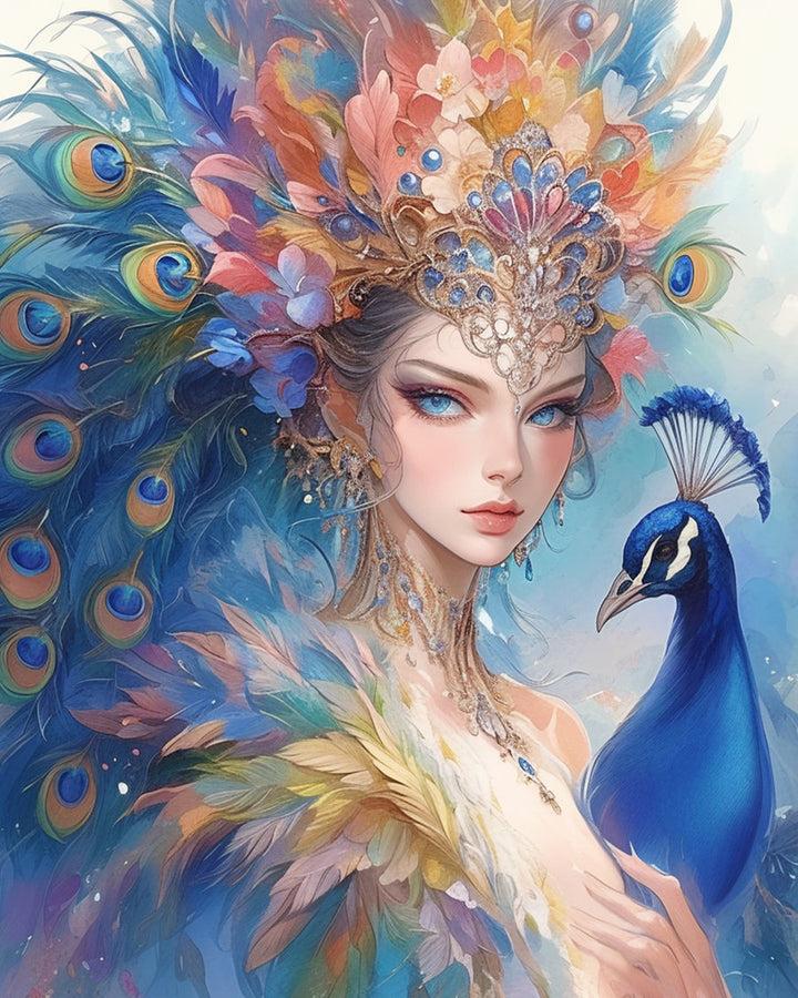 Peacock Queen Cross Stitch Kits