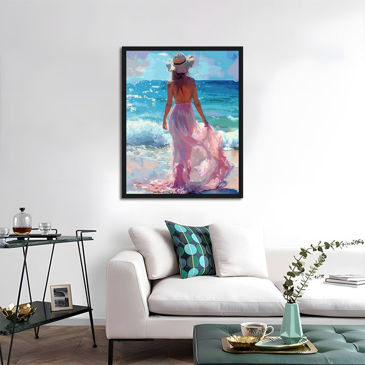 Beautiful Back View at the Seaside Cross Stitch Kits