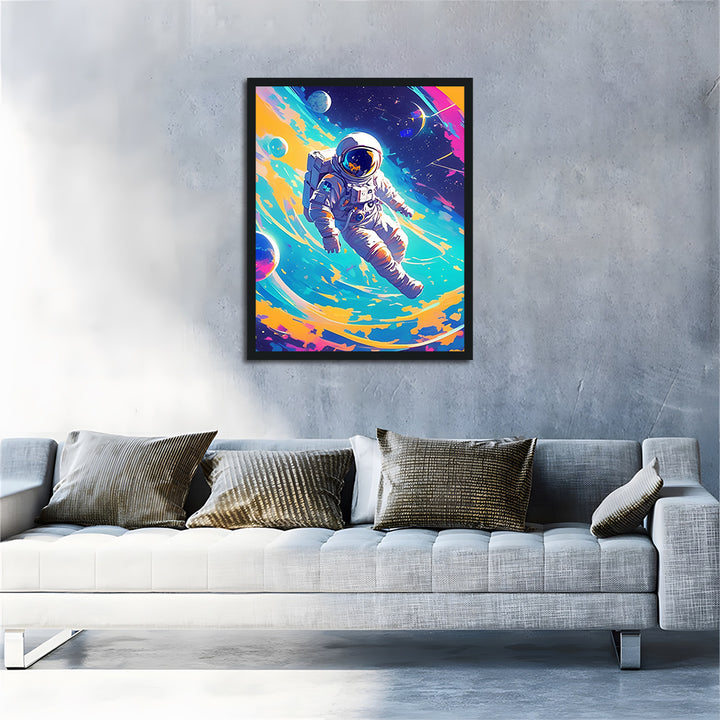 Astronaut in the Colorful Universe Cross Stitch Kits