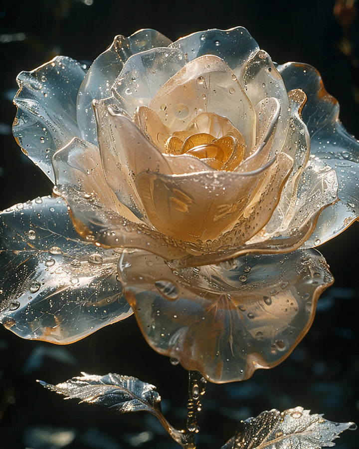 Crystal Clear Rose Cross Stitch Kits