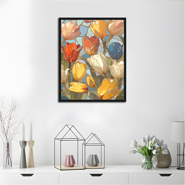 Tulip Wall Cross Stitch Kits