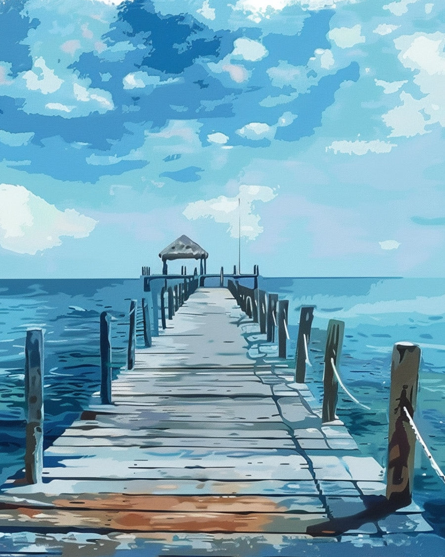 Coastal Pier Cross Stitch Kits