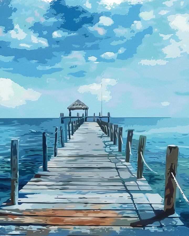Coastal Pier Cross Stitch Kits