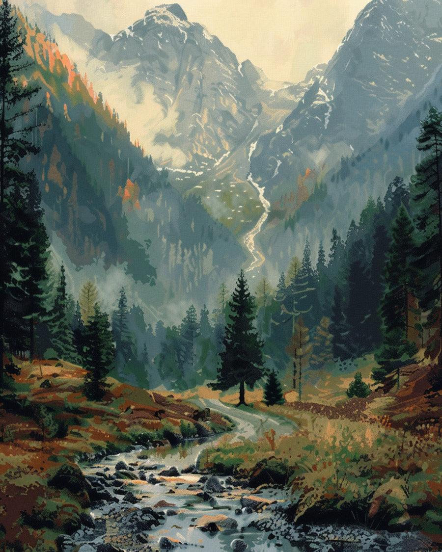 Distant Forest Cross Stitch Kits