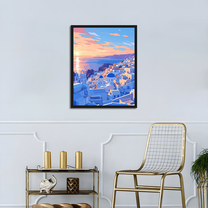 Sunset in Santorini Cross Stitch Kits