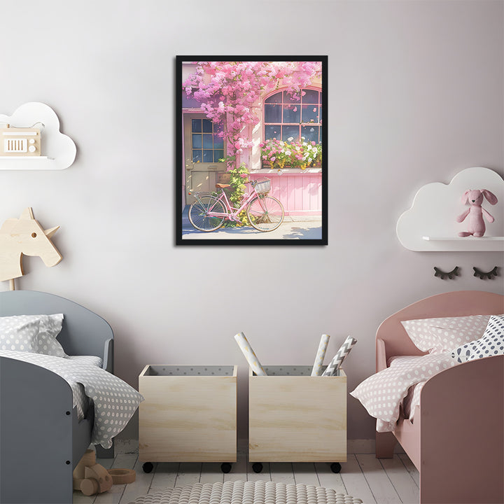 Flower Shop and Pink Bicycle Cross Stitch Kits
