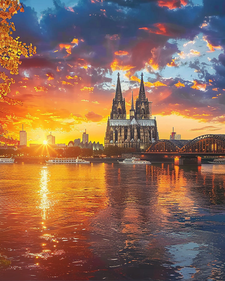 Cologne Cathedral City Skyline Cross Stitch Kits