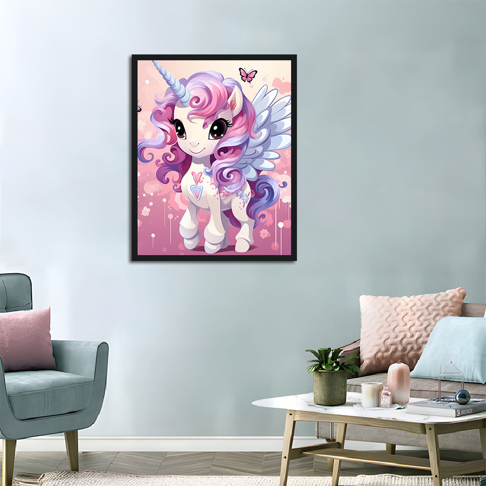 Cute Purple Unicorn Cross Stitch Kits