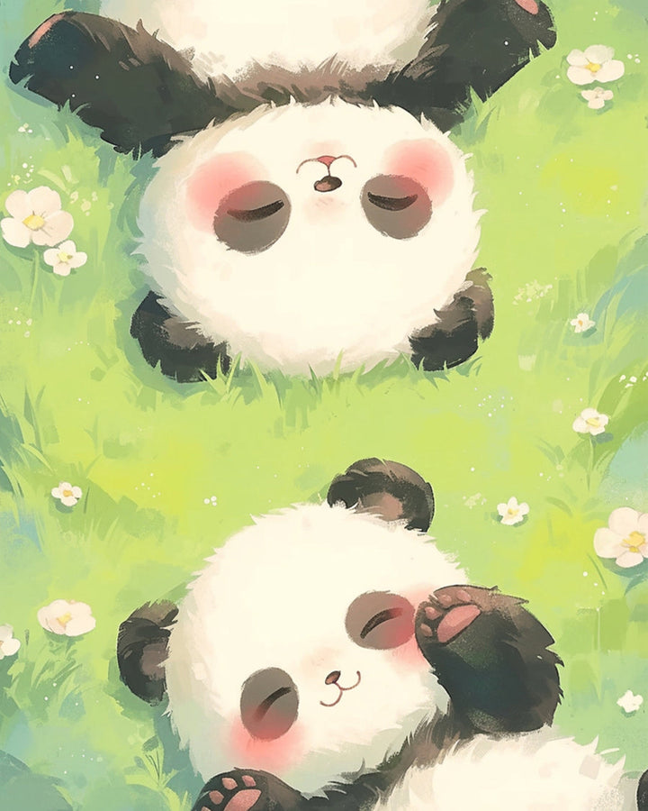 Two Cute  Pandas Cross Stitch Kits