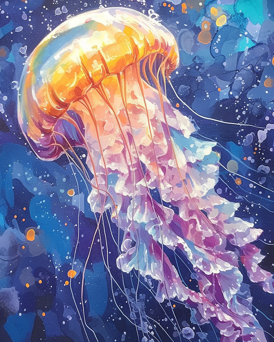 Floating Jellyfish Cross Stitch Kits