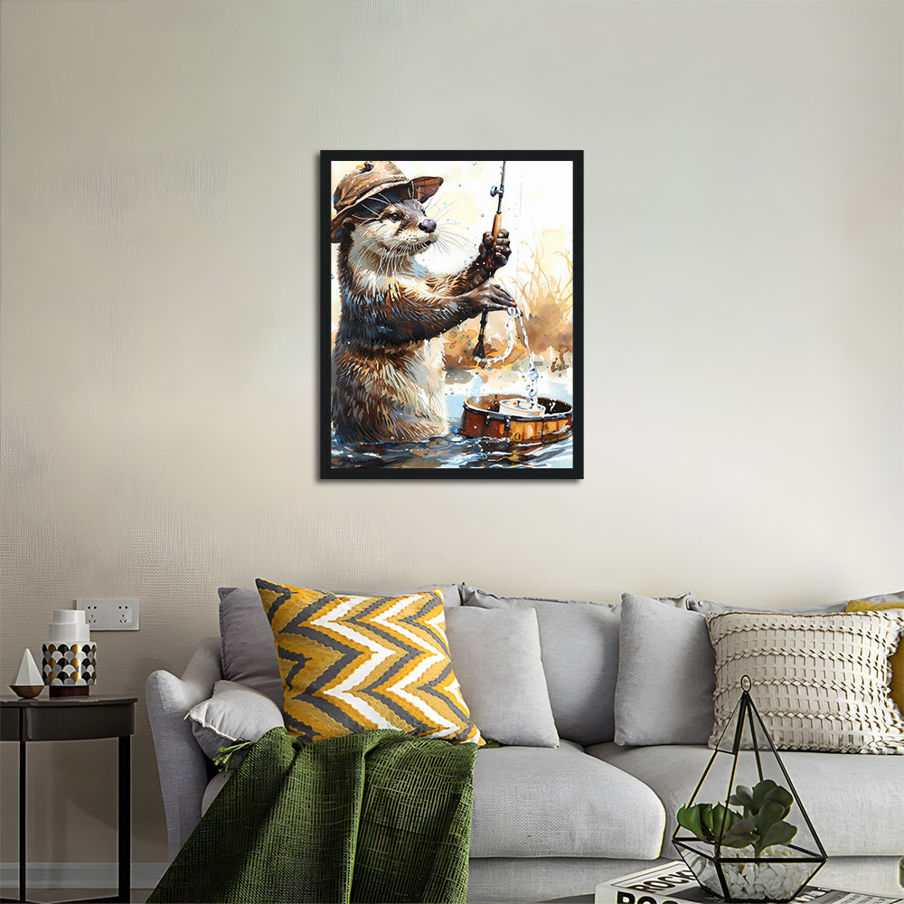 Otter Fisherman Cross Stitch Kits