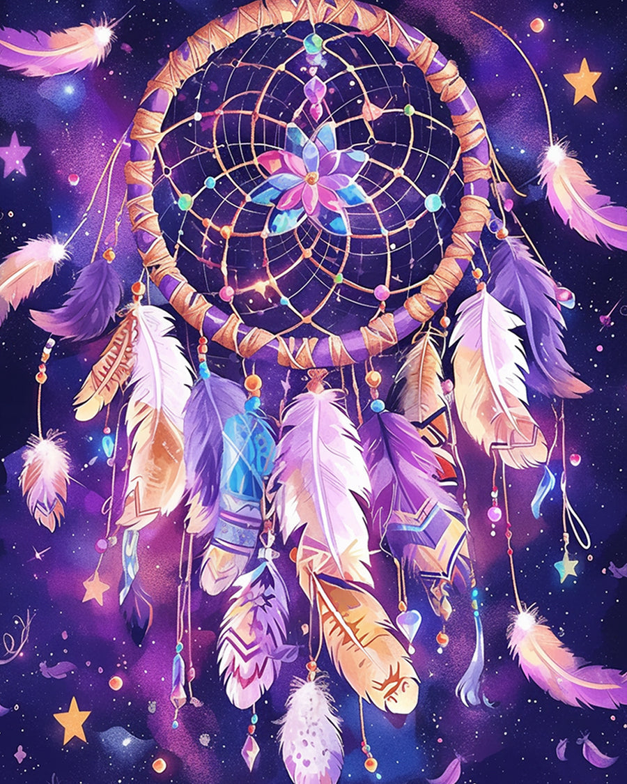Purple Dream Catcher Cross Stitch Kits