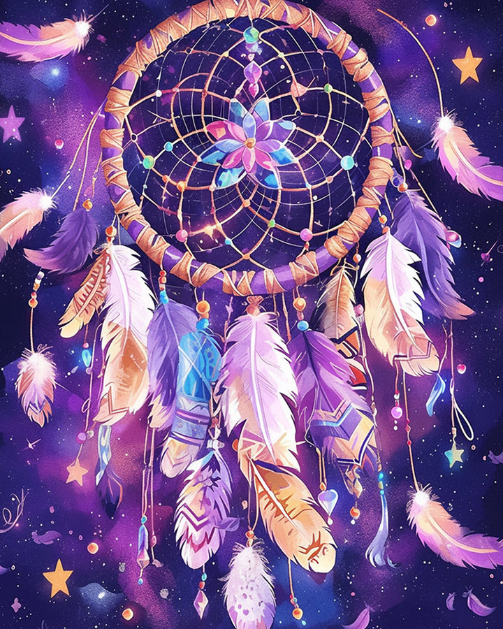 Purple Dream Catcher Cross Stitch Kits